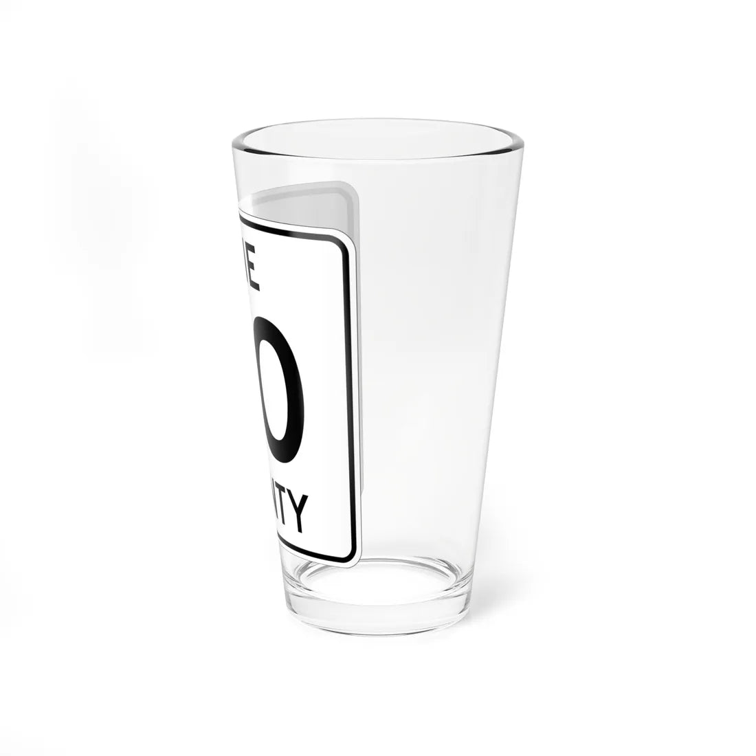 Pine County Route 60 MN (Minnesota) (Road Sign) Pint Glass 16oz - Go Mug Yourself