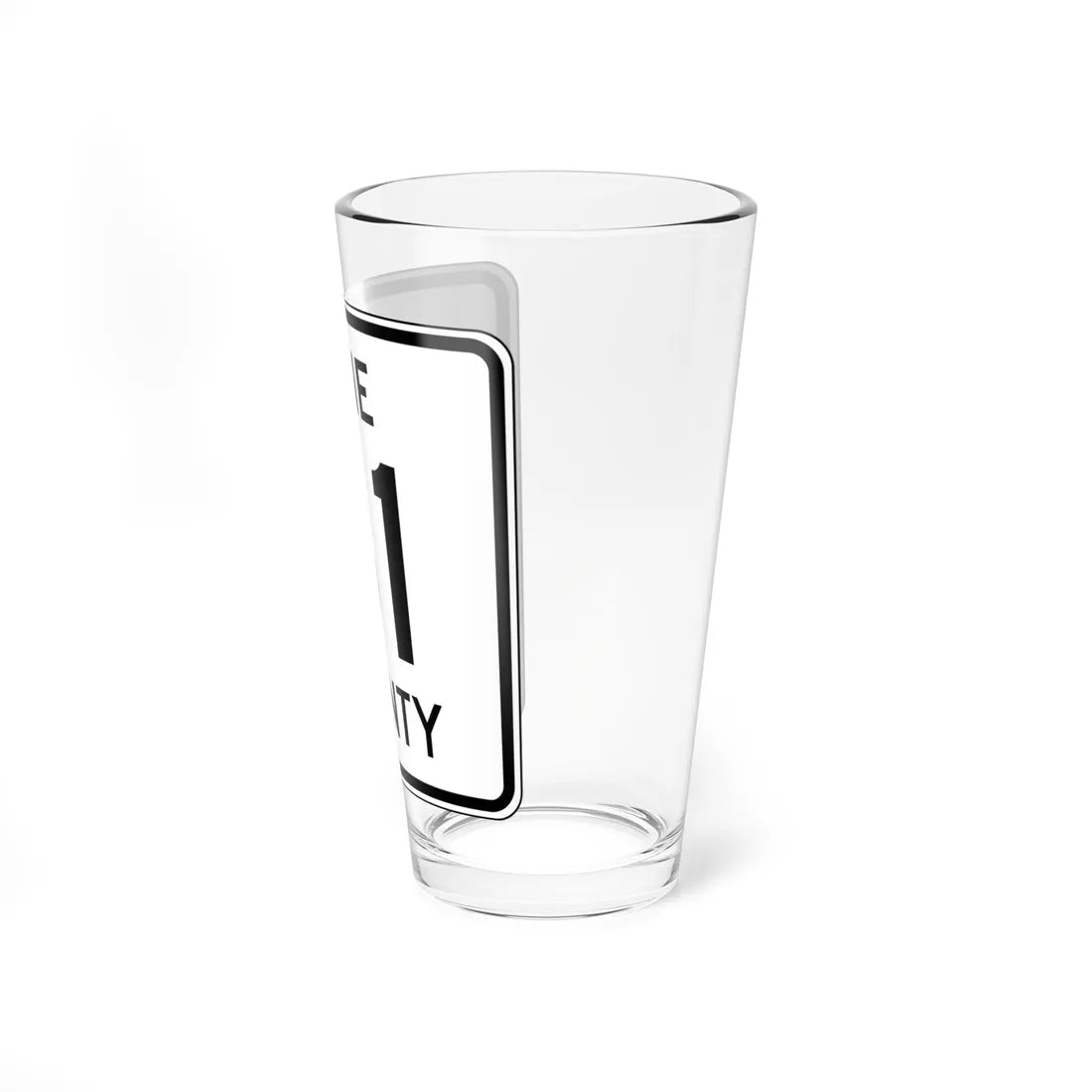 Pine County Route 61 MN (Minnesota) (Road Sign) Pint Glass 16oz - Go Mug Yourself
