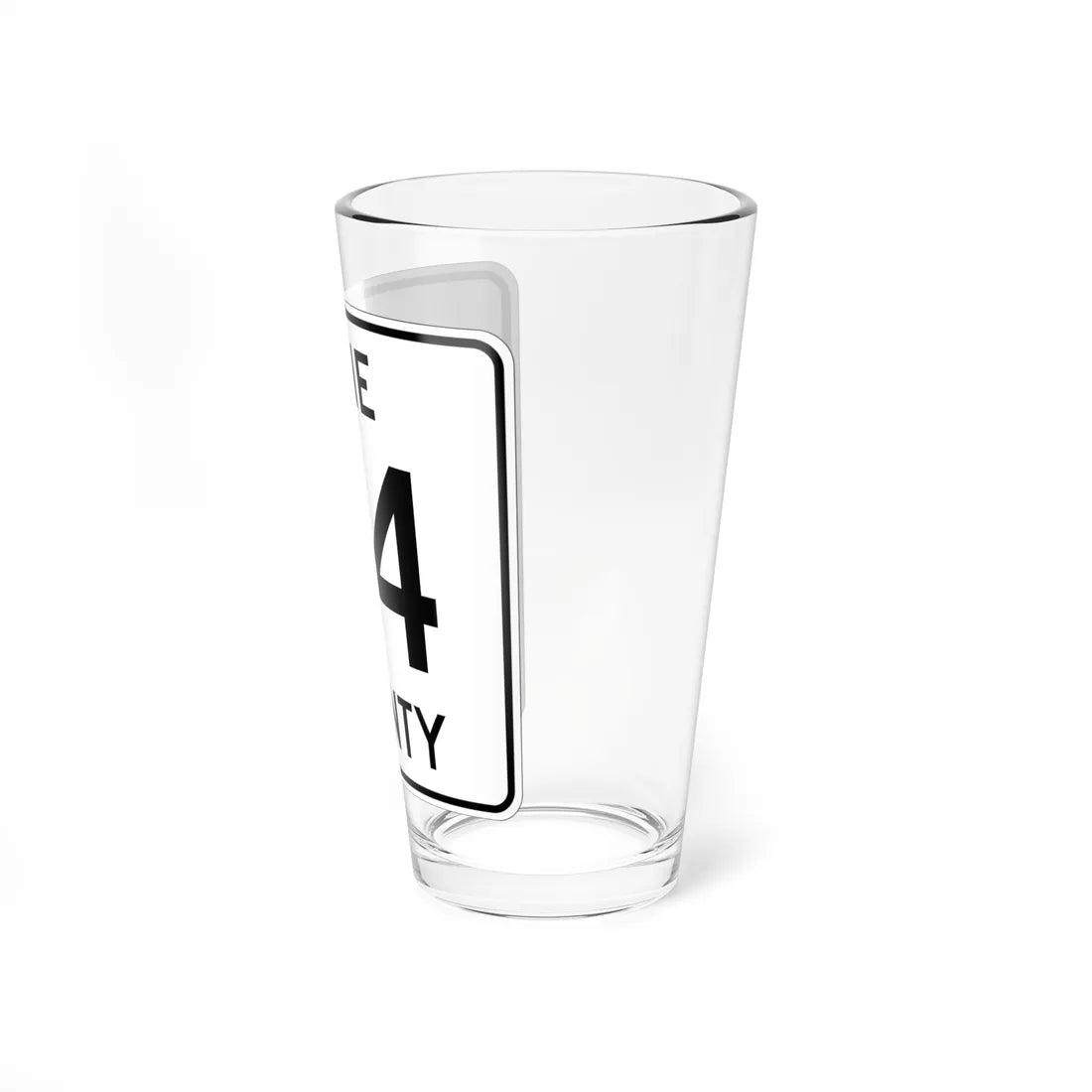 Pine County Route 64 MN (Minnesota) (Road Sign) Pint Glass 16oz - Go Mug Yourself