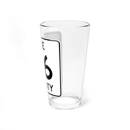 Pine County Route 66 MN (Minnesota) (Road Sign) Pint Glass 16oz - Go Mug Yourself