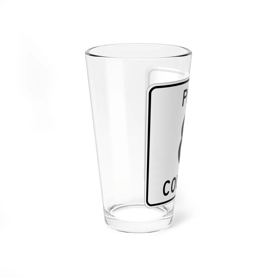 Pine County Route 8 MN (Minnesota) (Road Sign) Pint Glass 16oz - Go Mug Yourself