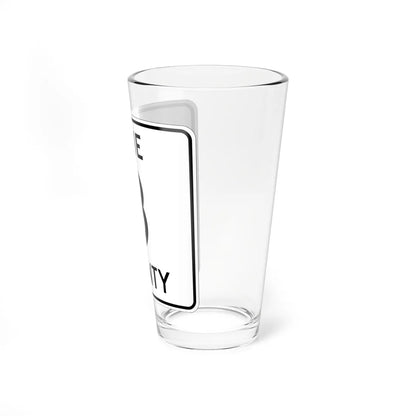 Pine County Route 8 MN (Minnesota) (Road Sign) Pint Glass 16oz - Go Mug Yourself