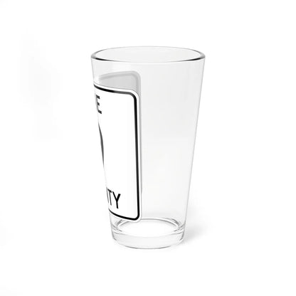 Pine County Route 9 MN (Minnesota) (Road Sign) Pint Glass 16oz - Go Mug Yourself