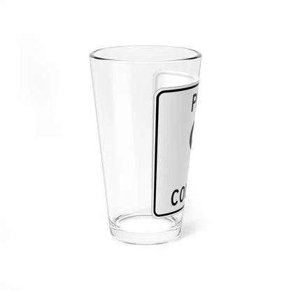 Pine County Route 9 MN (Minnesota) (Road Sign) Pint Glass 16oz - Go Mug Yourself