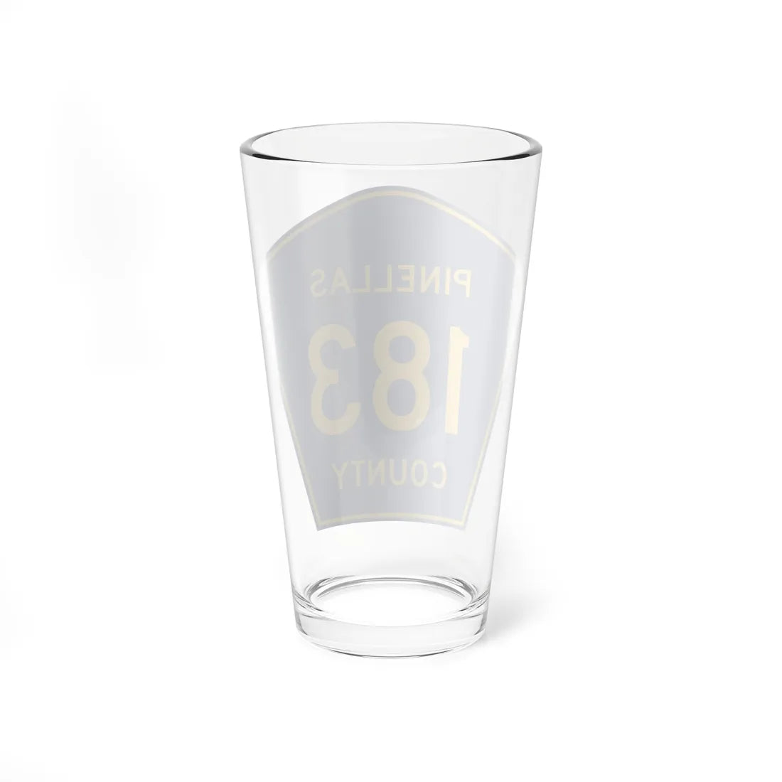 Pinellas County Route 183 FL (Florida) (Road Sign) Pint Glass 16oz - Go Mug Yourself