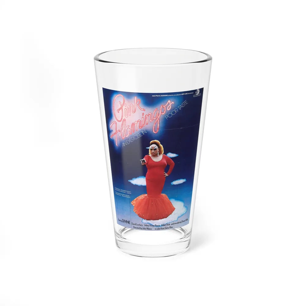 PINK FLAMINGOS 1972 Movie Poster - Pint Glass 16oz-16oz-Go Mug Yourself