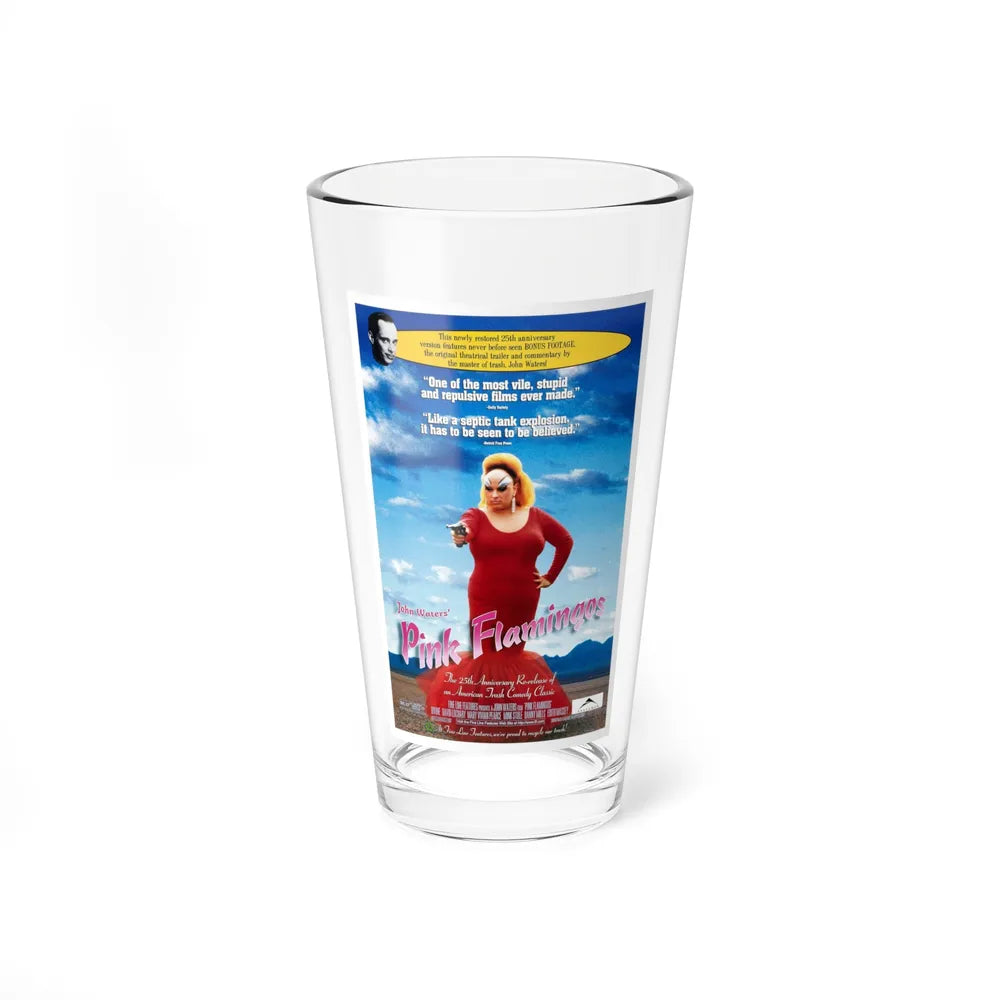 PINK FLAMINGOS (RE-RELEASE) 1972 Movie Poster - Pint Glass 16oz-16oz-Go Mug Yourself