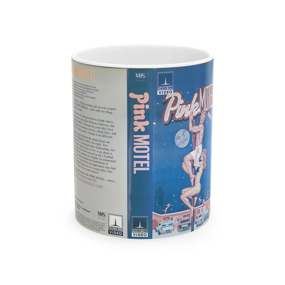 PINK MOTEL (VHS COVER) - White Coffee Mug-11oz-Go Mug Yourself