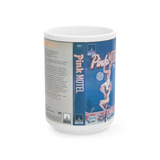 PINK MOTEL (VHS COVER) - White Coffee Mug 15oz - Go Mug Yourself