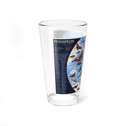 Pinnipeds Around the World (1987) (Map) Pint Glass 16oz - Go Mug Yourself