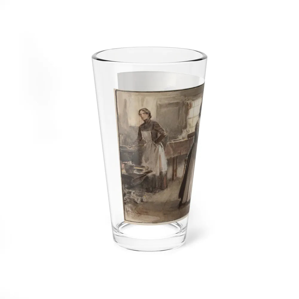 Pioneer Conflict, 1919 (Magazine Illustration) Pint Glass 16oz-Go Mug Yourself