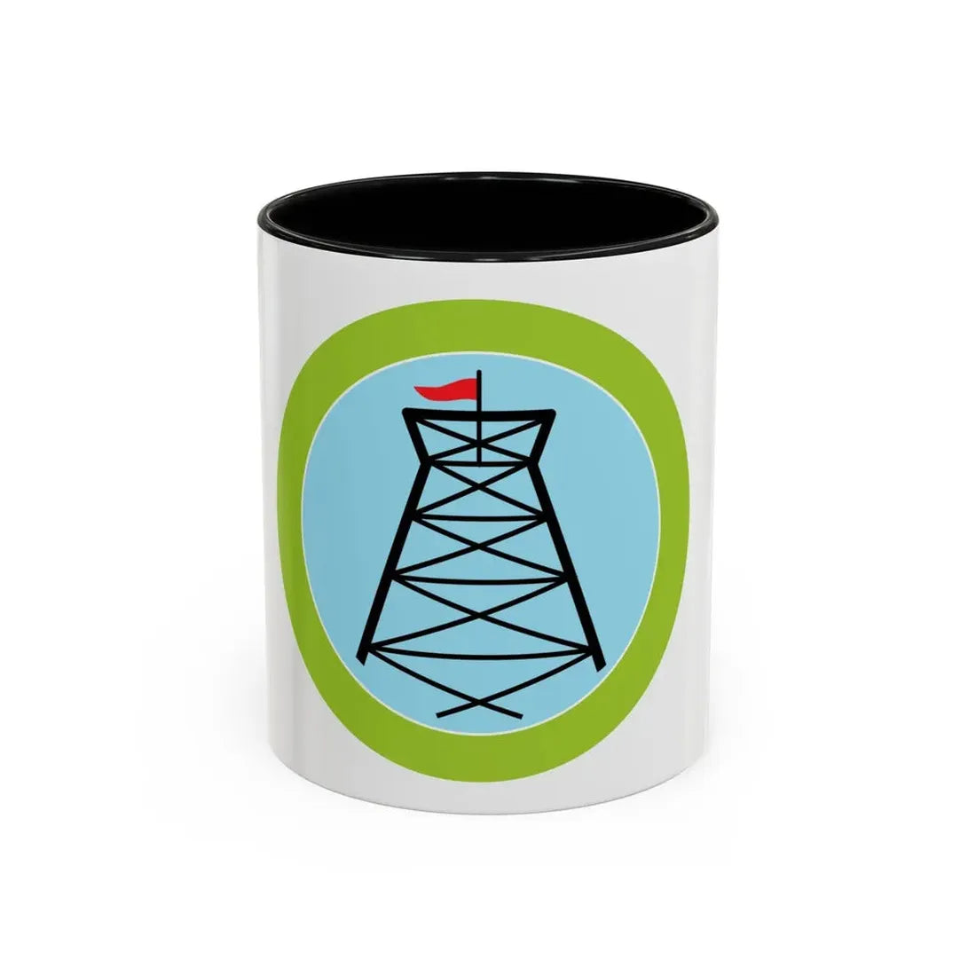 Pioneering (Boy Scout Merit Badge) Accent Coffee Mug 11oz Black - Go Mug Yourself