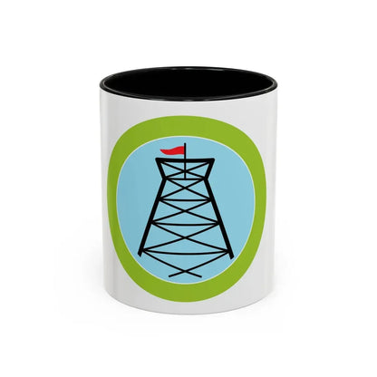 Pioneering (Boy Scout Merit Badge) Accent Coffee Mug 11oz Black - Go Mug Yourself
