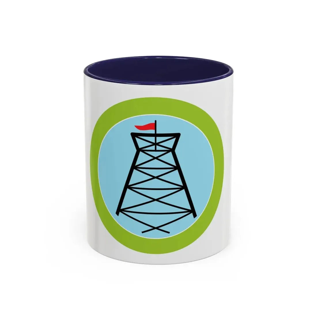 Pioneering (Boy Scout Merit Badge) Accent Coffee Mug 11oz Navy - Go Mug Yourself