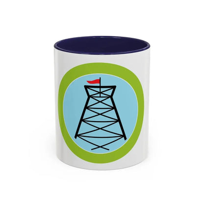 Pioneering (Boy Scout Merit Badge) Accent Coffee Mug 11oz Navy - Go Mug Yourself