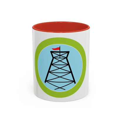 Pioneering (Boy Scout Merit Badge) Accent Coffee Mug 11oz Red - Go Mug Yourself