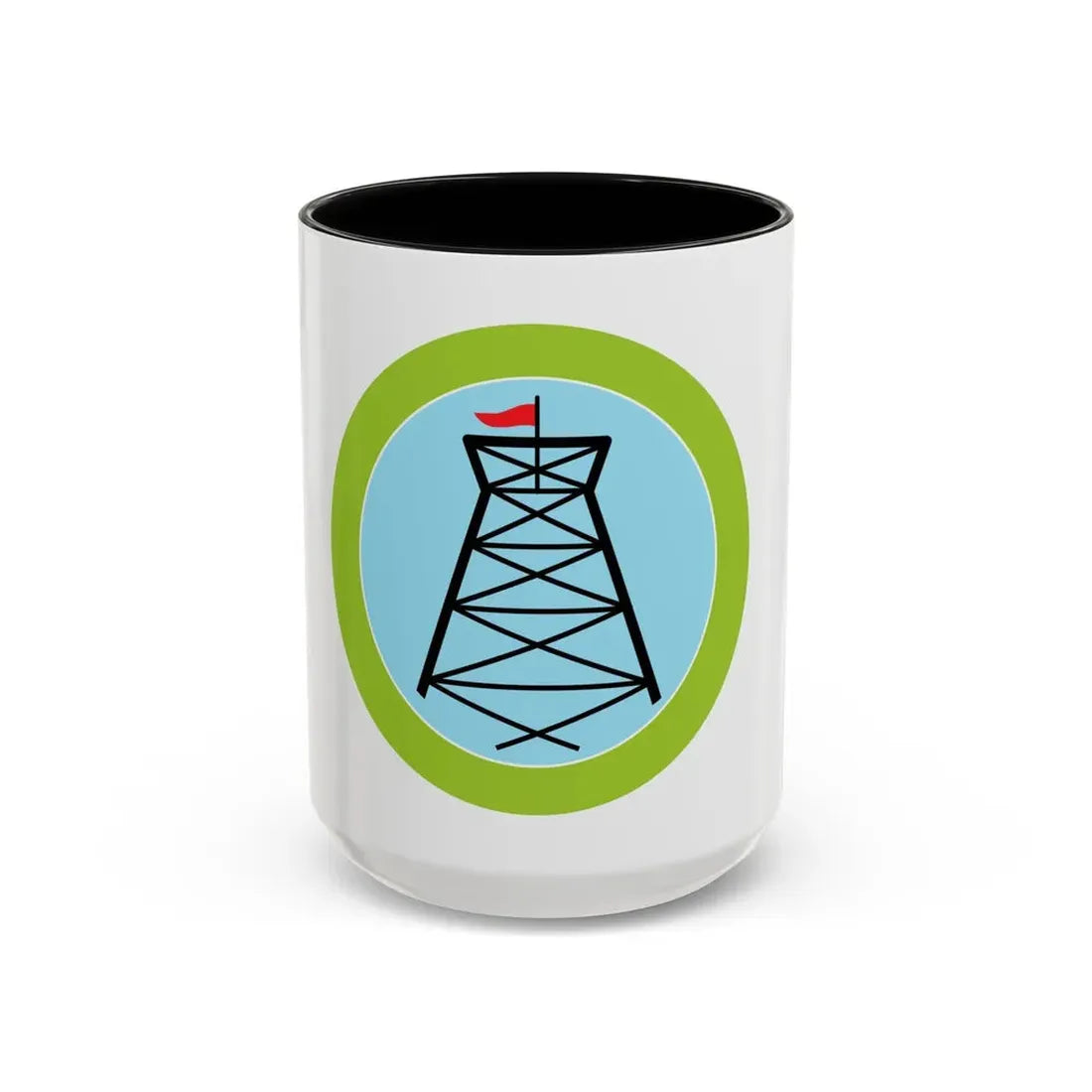 Pioneering (Boy Scout Merit Badge) Accent Coffee Mug 15oz Black - Go Mug Yourself