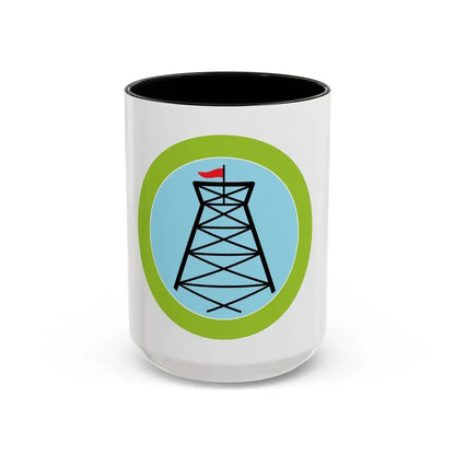 Pioneering (Boy Scout Merit Badge) Accent Coffee Mug 15oz Black - Go Mug Yourself