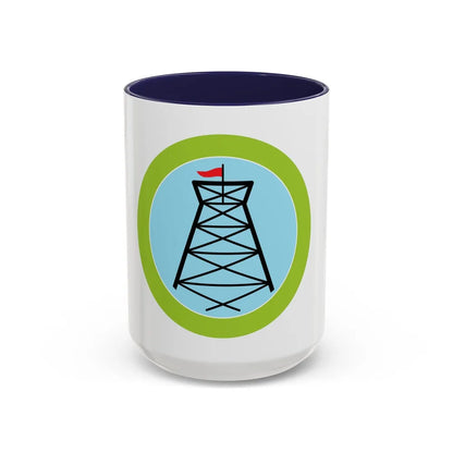 Pioneering (Boy Scout Merit Badge) Accent Coffee Mug-15oz-Navy-Go Mug Yourself