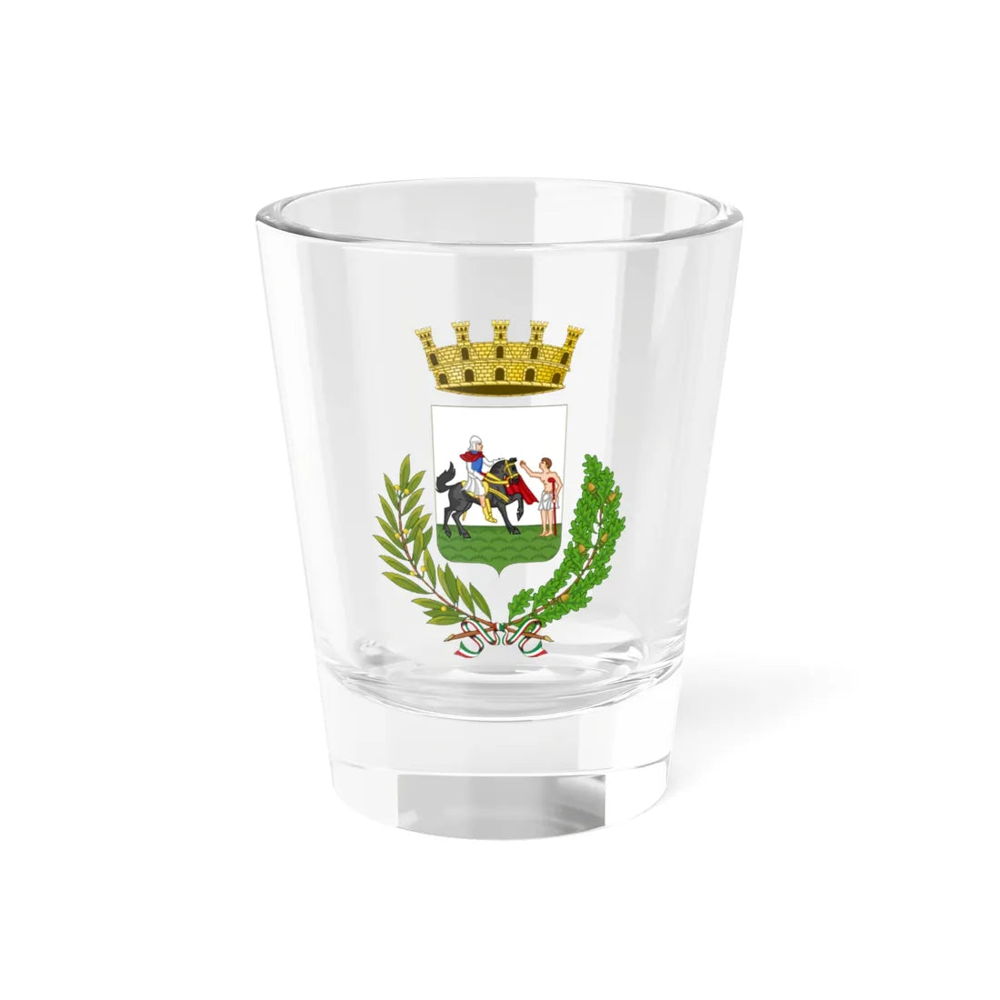 Piove di Sacco-Stemma (Italy) (Coat of Arms) Shot Glass 1.5oz 1.5oz - Go Mug Yourself