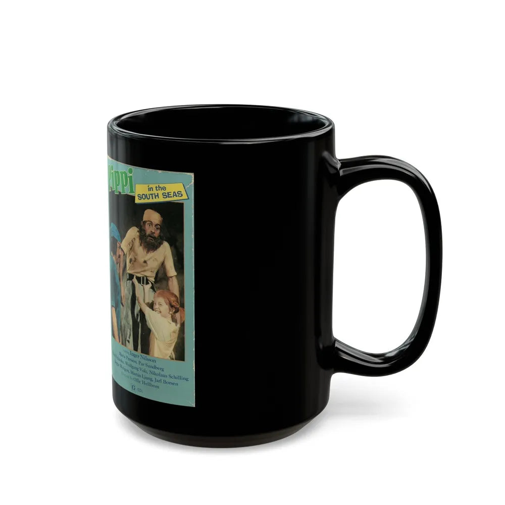 PIPPI IN THE SOUTH SEAS VIDEO GEMS (VHS COVER) - Black Coffee Mug-Go Mug Yourself