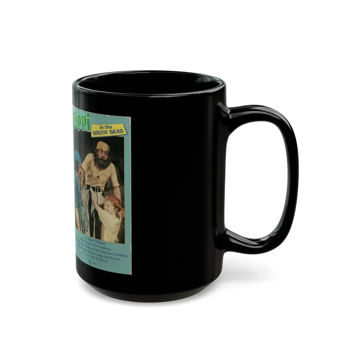 PIPPI IN THE SOUTH SEAS VIDEO GEMS (VHS COVER) - Black Coffee Mug - Go Mug Yourself