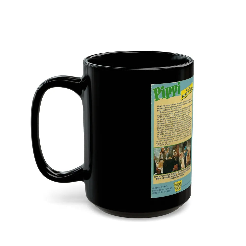 PIPPI IN THE SOUTH SEAS VIDEO GEMS (VHS COVER) - Black Coffee Mug-Go Mug Yourself