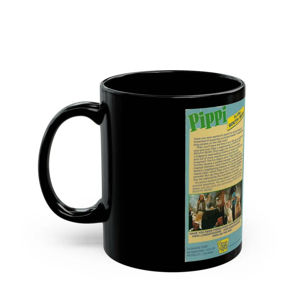 PIPPI IN THE SOUTH SEAS VIDEO GEMS (VHS COVER) - Black Coffee Mug-Go Mug Yourself