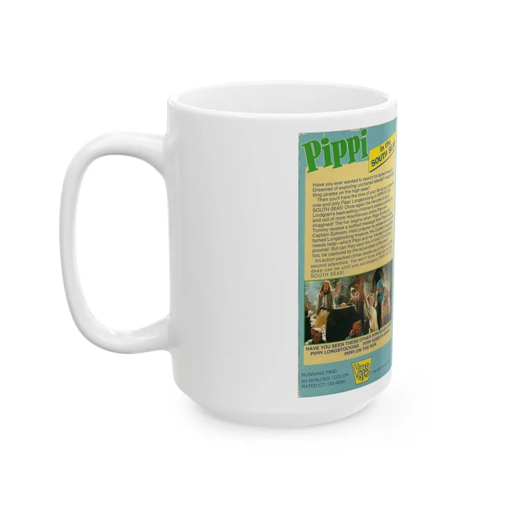 PIPPI IN THE SOUTH SEAS VIDEO GEMS (VHS COVER) - White Coffee Mug-Go Mug Yourself