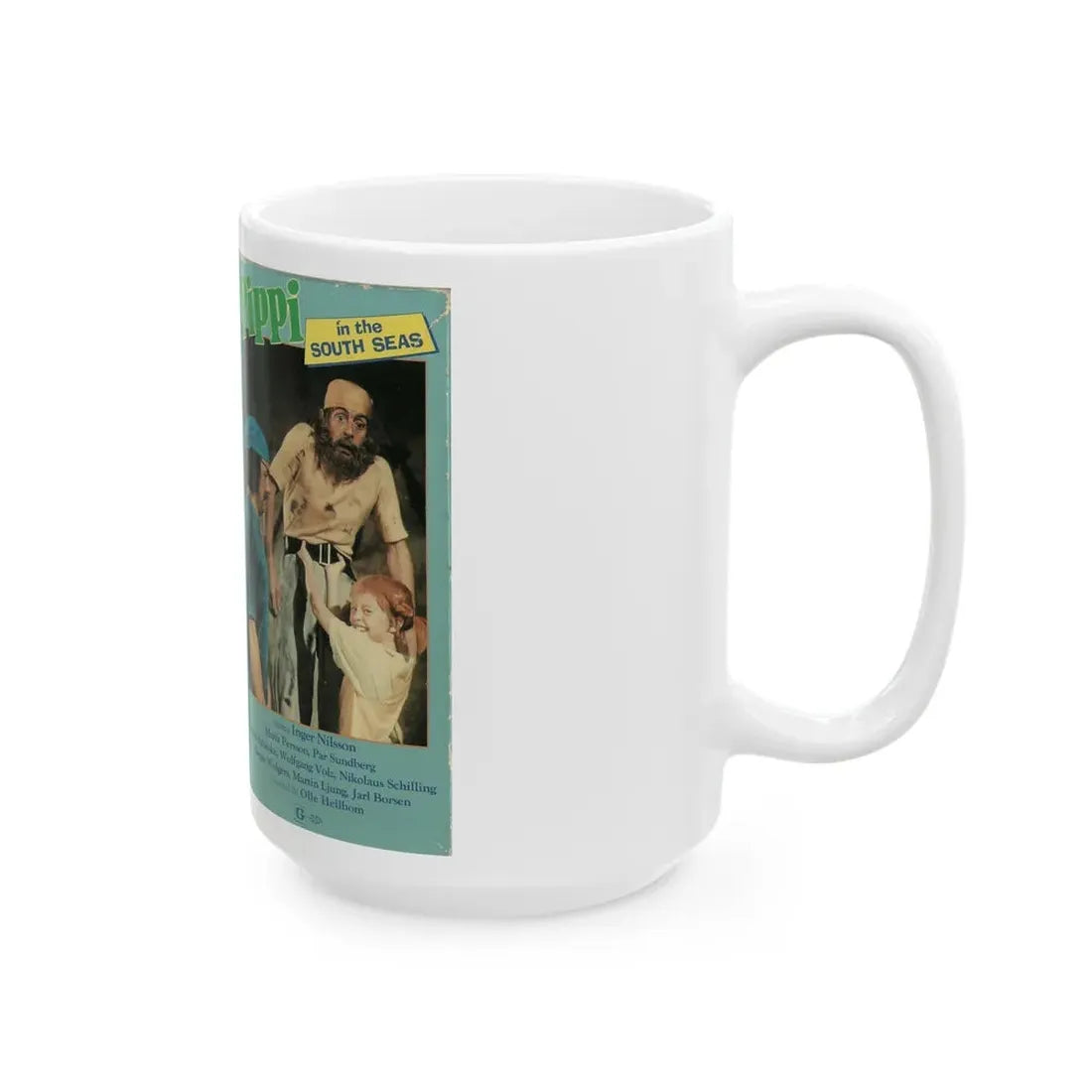 PIPPI IN THE SOUTH SEAS VIDEO GEMS (VHS COVER) - White Coffee Mug - Go Mug Yourself