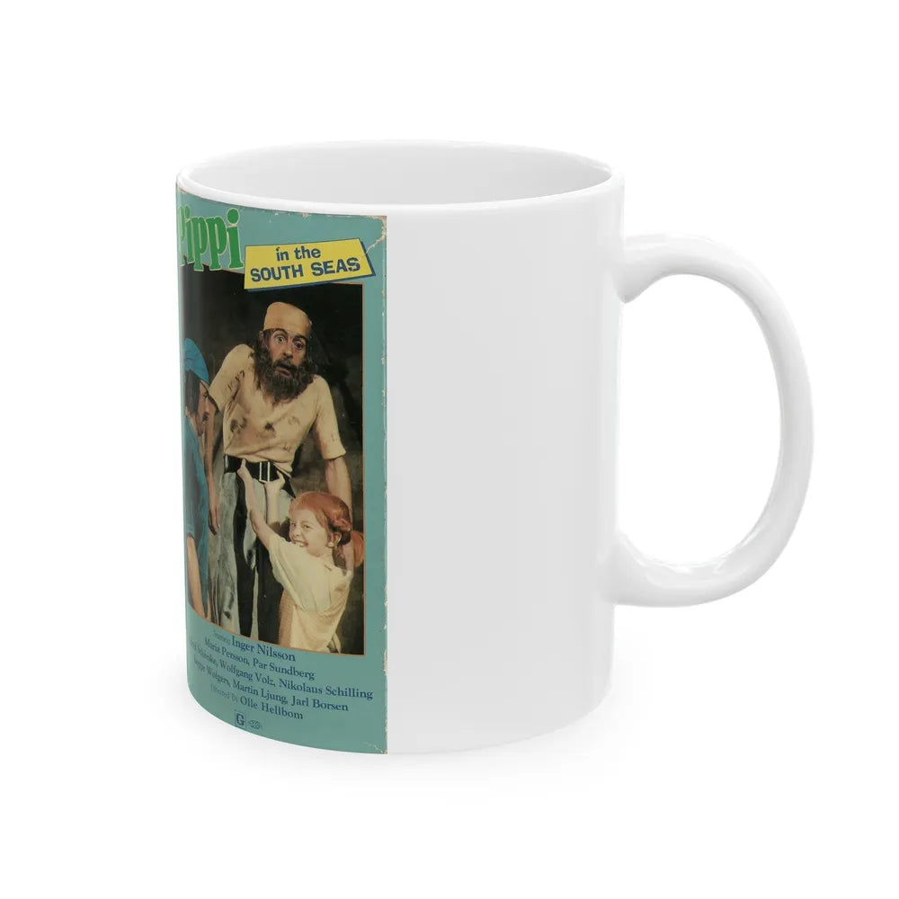 PIPPI IN THE SOUTH SEAS VIDEO GEMS (VHS COVER) - White Coffee Mug-Go Mug Yourself