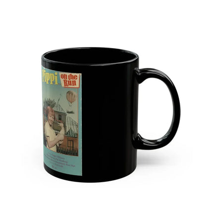 PIPPI ON THE RUN PIPPI LONGSTOCKING (VHS COVER) - Black Coffee Mug - Go Mug Yourself
