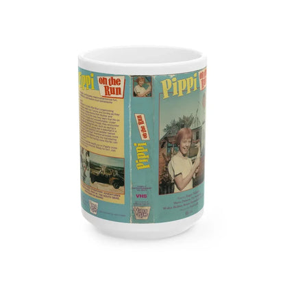 PIPPI ON THE RUN PIPPI LONGSTOCKING (VHS COVER) - White Coffee Mug 15oz - Go Mug Yourself
