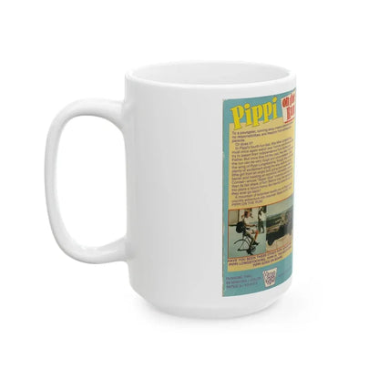 PIPPI ON THE RUN PIPPI LONGSTOCKING (VHS COVER) - White Coffee Mug - Go Mug Yourself