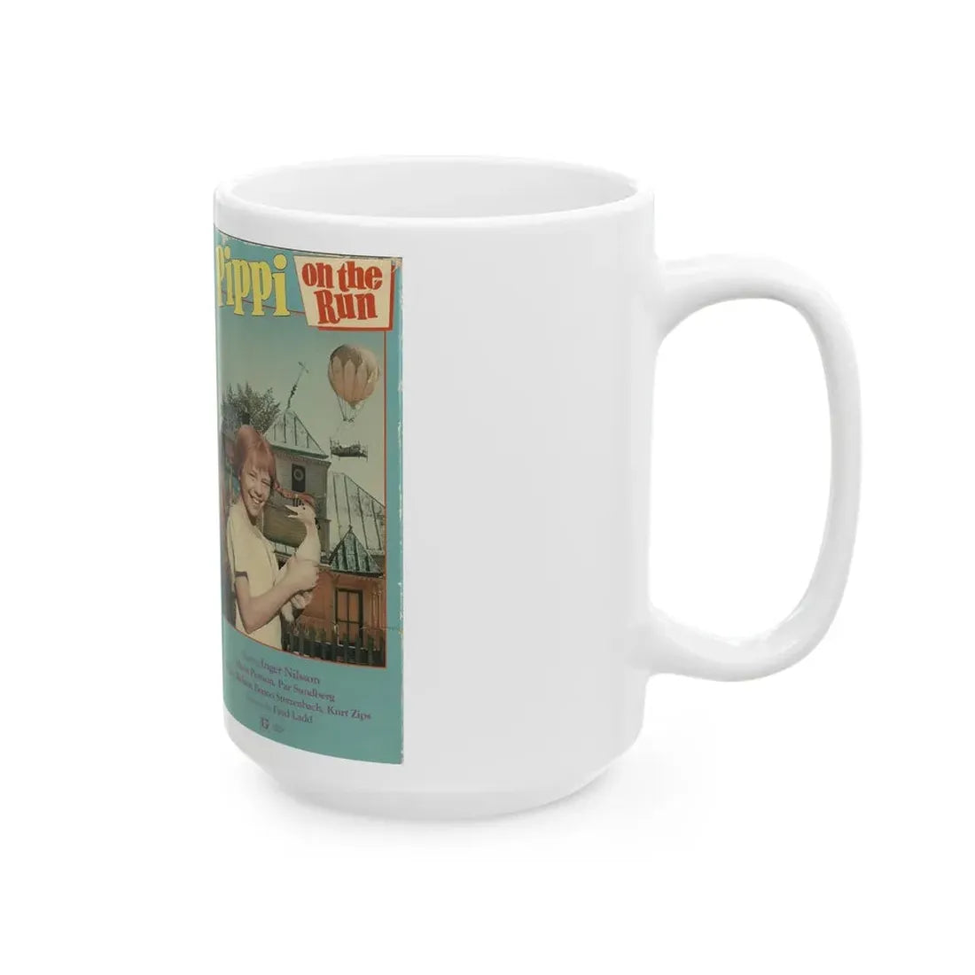 PIPPI ON THE RUN PIPPI LONGSTOCKING (VHS COVER) - White Coffee Mug - Go Mug Yourself