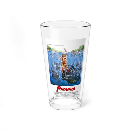 PIRANHA 1978 Movie Poster - Pint Glass 16oz-16oz-Go Mug Yourself