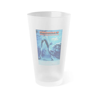 PIRANHA 2 1981 Movie Poster - Frosted Pint Glass 16oz-16oz-Frosted-Go Mug Yourself