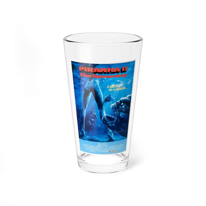 PIRANHA 2 1981 Movie Poster - Pint Glass 16oz-16oz-Go Mug Yourself