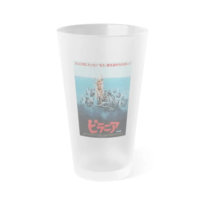 PIRANHA (ASIAN) 1978 Movie Poster - Frosted Pint Glass 16oz 16oz Frosted - Go Mug Yourself