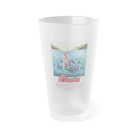 PIRANHA (ITALIAN) 1978 Movie Poster - Frosted Pint Glass 16oz 16oz Frosted - Go Mug Yourself