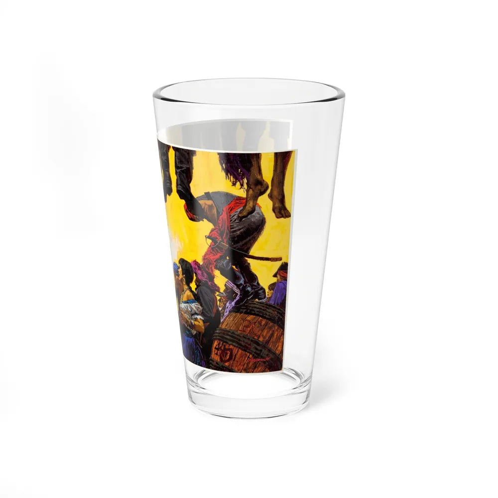 Pirate Illustration (Magazine Illustration) Pint Glass 16oz-Go Mug Yourself