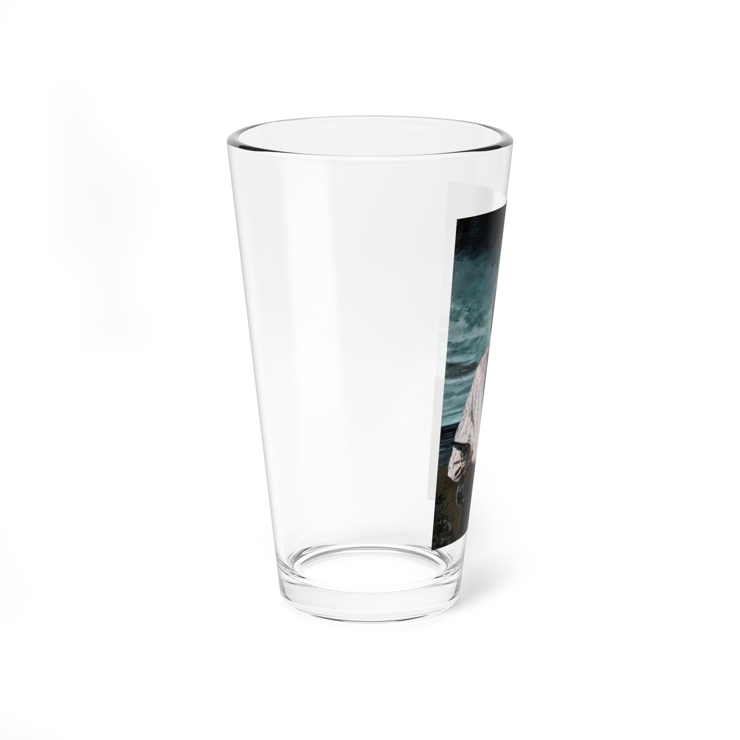 Pirate, Painted Illustration (c. 1960s) (Magazine Illustration) Pint Glass 16oz-Go Mug Yourself