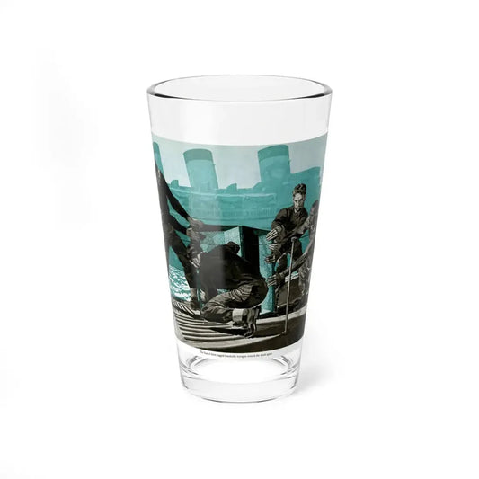 Pirates Aboard the U-19, 1959 (Magazine Illustration) Pint Glass 16oz 16oz - Go Mug Yourself