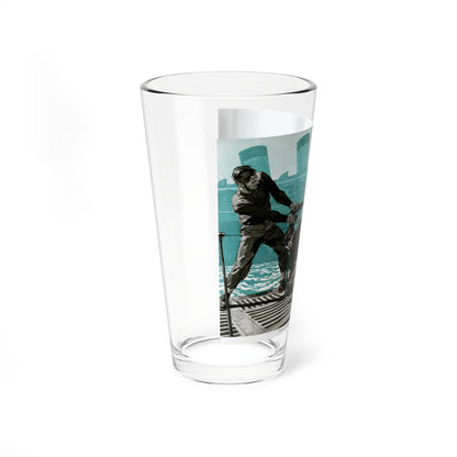 Pirates Aboard the U-19, 1959 (Magazine Illustration) Pint Glass 16oz-Go Mug Yourself