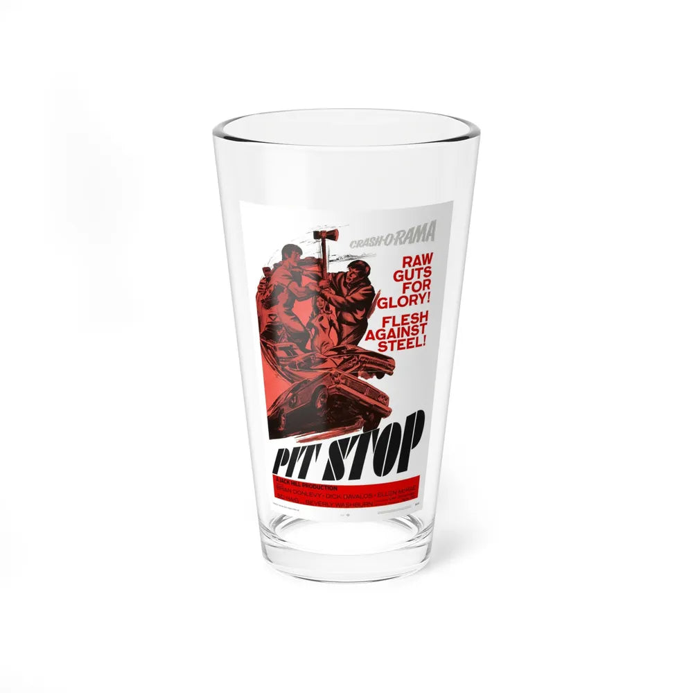 PIT STOP 1969 Movie Poster - Pint Glass 16oz-16oz-Go Mug Yourself