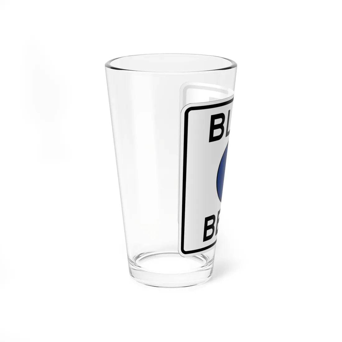 Pittsburgh PA Blue Belt shield (Pennsylvania) (Road Sign) Pint Glass 16oz - Go Mug Yourself