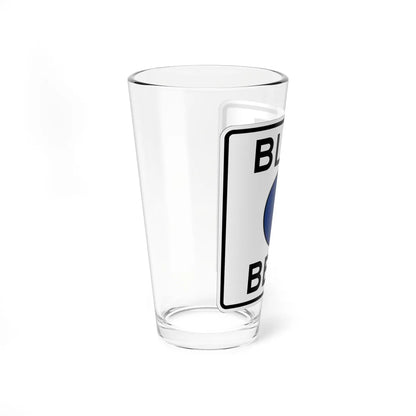 Pittsburgh PA Blue Belt shield (Pennsylvania) (Road Sign) Pint Glass 16oz - Go Mug Yourself