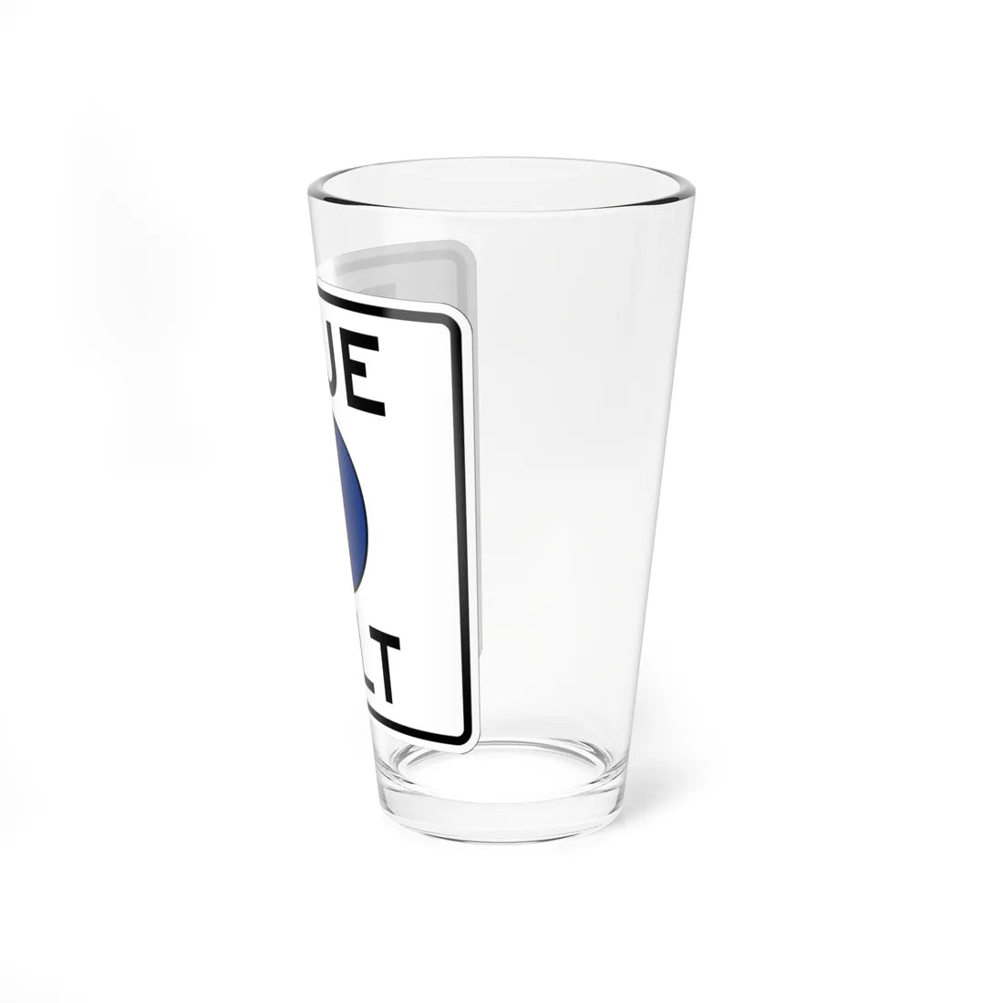 Pittsburgh PA Blue Belt shield (Pennsylvania) (Road Sign) Pint Glass 16oz - Go Mug Yourself