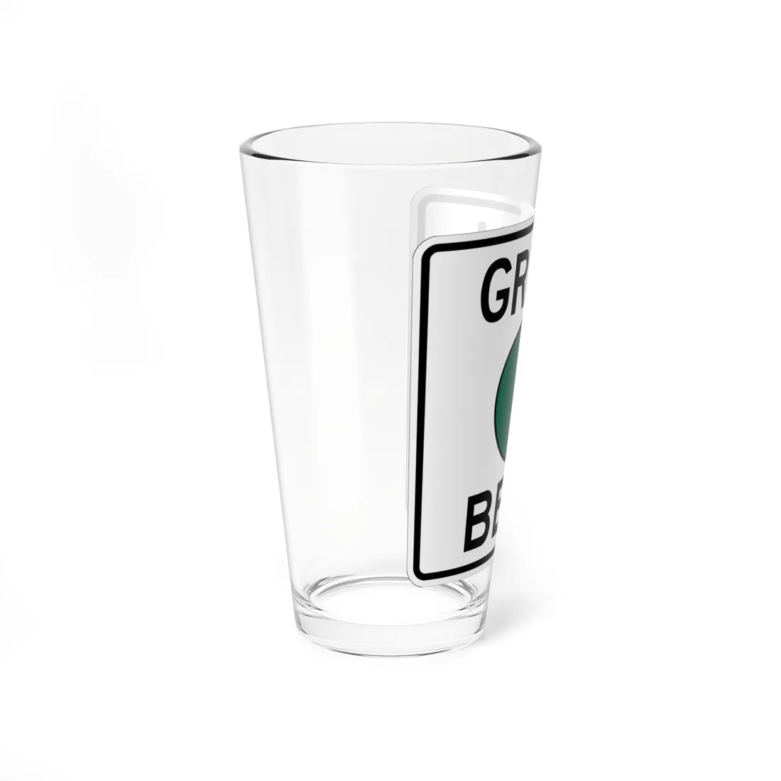 Pittsburgh PA Green Belt shield (Pennsylvania) (Road Sign) Pint Glass 16oz - Go Mug Yourself