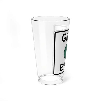 Pittsburgh PA Green Belt shield (Pennsylvania) (Road Sign) Pint Glass 16oz - Go Mug Yourself